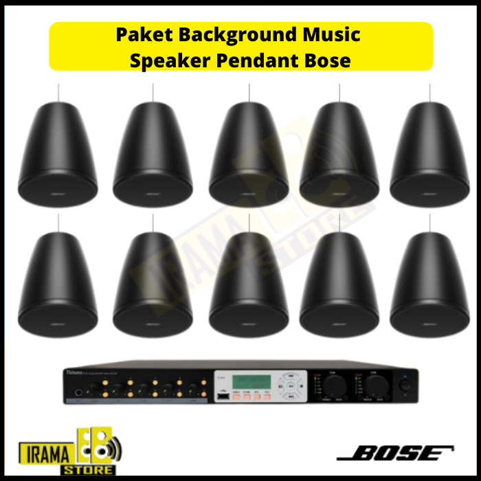Paket Background Music Speaker Ceiling Pendant Bose DM3P - 10 Speaker